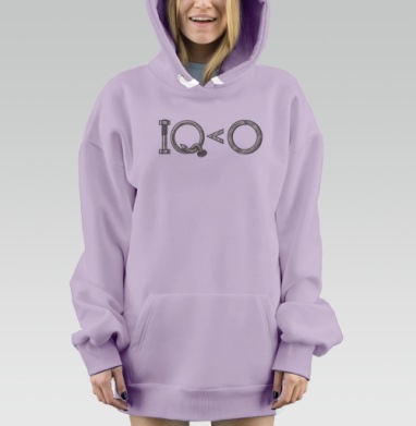 IQ, Hoodie Mjhigh Dig Mel, Fiolet, утепленная