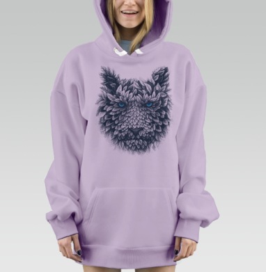 Лиственный тигр, Hoodie Mjhigh Dig Mel, Fiolet, утепленная