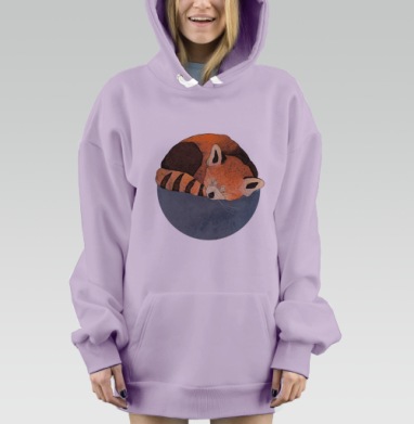 Малая Панда, Hoodie Mjhigh Dig Mel, Fiolet, утепленная
