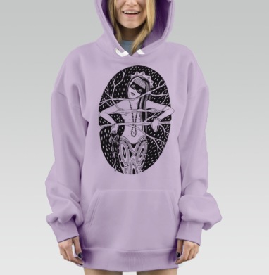 Мечтает, Hoodie Mjhigh Dig Mel, Fiolet, утепленная