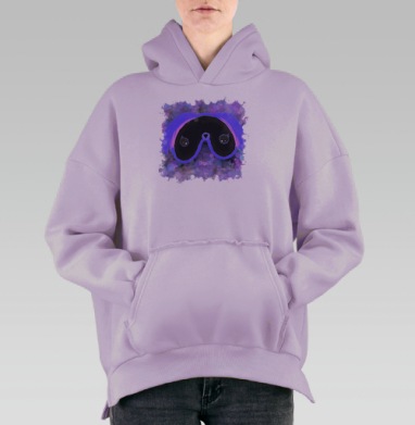 Милая мордочка коалы для детей с теплым эффектом, Hoodie Oversize Fiolet, утепленная