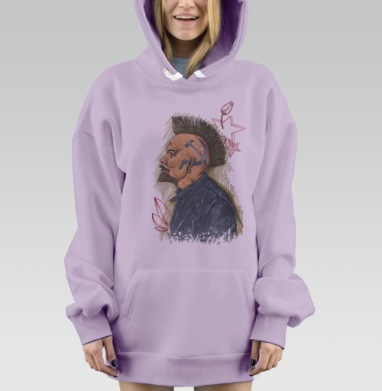 Панкомолот, Hoodie Mjhigh Dig Mel, Fiolet, утепленная