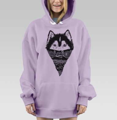 Пёс, Hoodie Mjhigh Dig Mel, Fiolet, утепленная