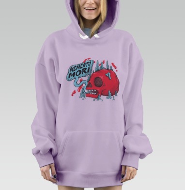 Помни о смерти, Hoodie Mjhigh Dig Mel, Fiolet, утепленная