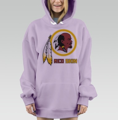 RED SKIN, Hoodie Mjhigh Dig Mel, Fiolet, утепленная