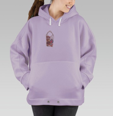 Рождественские шары в сетчатой сумке зимние праздничные украшения, Hoodie Oversize Fiolet