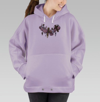 Стопроцентная защита, Hoodie Oversize Fiolet