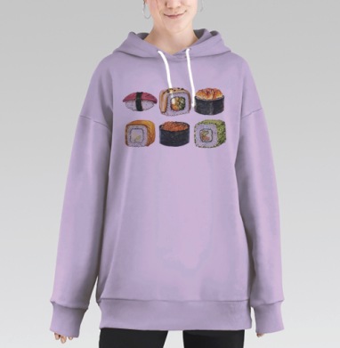 Суси, Hoodie Long Oversize Fiolet