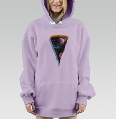 Ты часть вселенной, Hoodie Mjhigh Dig Mel, Fiolet, утепленная