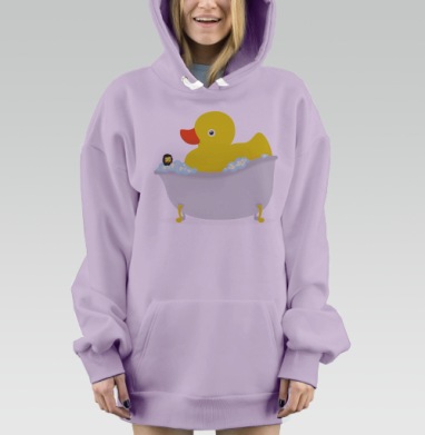 В мире уток, Hoodie Mjhigh Dig Mel, Fiolet, утепленная