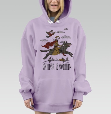 Винтер из коминг, Hoodie Mjhigh Dig Mel, Fiolet, утепленная