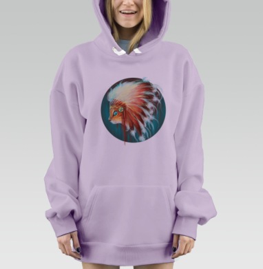Вождь красношерстных, Hoodie Mjhigh Dig Mel, Fiolet, утепленная