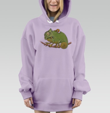Хамелеон, Hoodie Mjhigh Dig Mel, Fiolet, утепленная