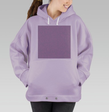 Абстрактные линии символы коллаж на розовом сиреневом фоне, Hoodie Oversize Fiolet