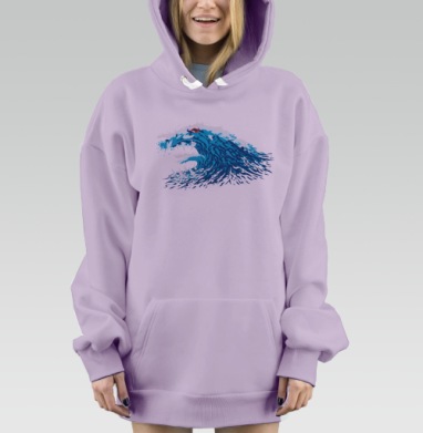 Аквабайк на холке Левиафана, Hoodie Mjhigh Dig Mel, Fiolet, утепленная