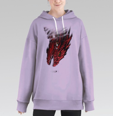 Альфа Дракон, Hoodie Long Oversize Fiolet