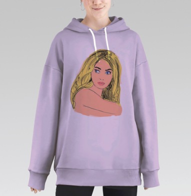Анжелика - маркиза Ангелов, Hoodie Long Oversize Fiolet