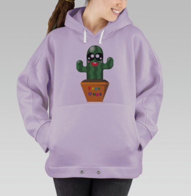 Бесплатные обнимашки, Hoodie Oversize Fiolet