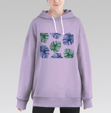 Ботаник, Hoodie Long Oversize Fiolet