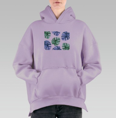 Ботаник, Hoodie Oversize Fiolet, утепленная