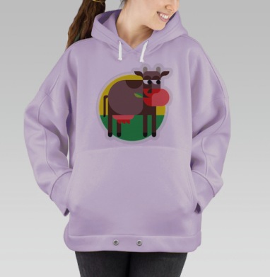 Бурёночка, Hoodie Oversize Fiolet