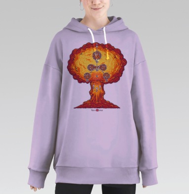 Цепная реакция, Hoodie Long Oversize Fiolet
