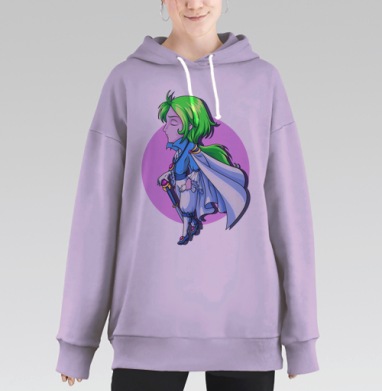 Coolness reANIMEtion / Возрождение прохлады, Hoodie Long Oversize Fiolet