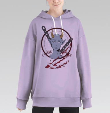 Creature / Создание, Hoodie Long Oversize Fiolet