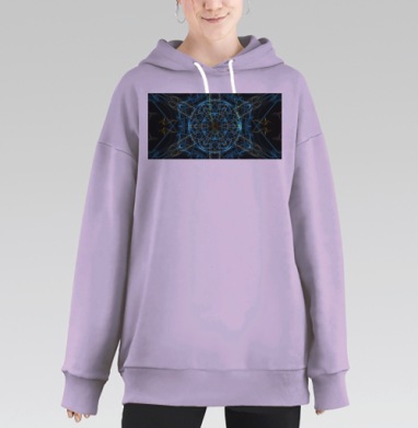 Цветок солнца, Hoodie Long Oversize Fiolet