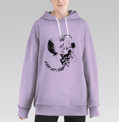 Давай, детка, зажигай, Hoodie Long Oversize Fiolet