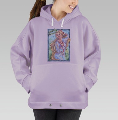 Девушка с венком, Hoodie Oversize Fiolet