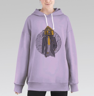 Дом, Hoodie Long Oversize Fiolet