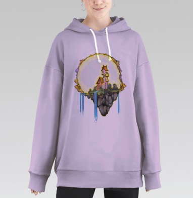 Дом на краю, Hoodie Long Oversize Fiolet