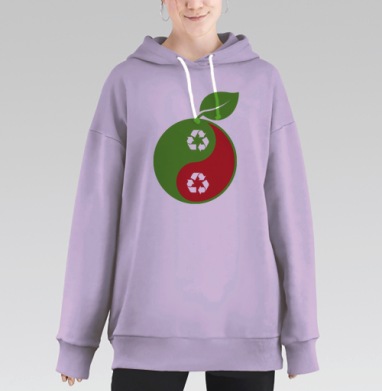 Эко-гармония, Hoodie Long Oversize Fiolet
