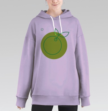 Эко-невидаль четыре, Hoodie Long Oversize Fiolet