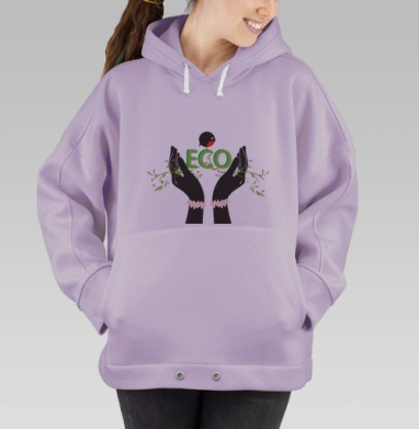 ЭкоБерди, Hoodie Oversize Fiolet