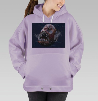 ГЛУБОКОВОДНЫЙ МОНСТР, Hoodie Oversize Fiolet