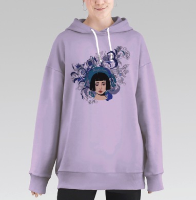 Голубой Шанхай, Hoodie Long Oversize Fiolet