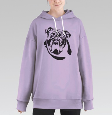Гордый верблюд, Hoodie Long Oversize Fiolet