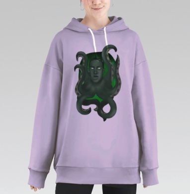 Говард Лавкрафт, Hoodie Long Oversize Fiolet