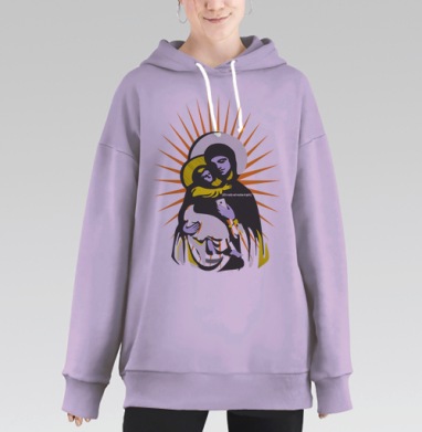 Икона, Hoodie Long Oversize Fiolet