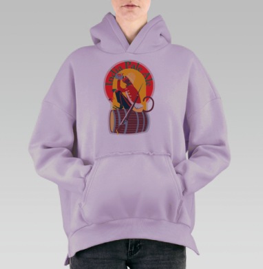 Индийская макака в униформе Викторианской эпохи Индийский Светлый Эль, Hoodie Oversize Fiolet, утепленная