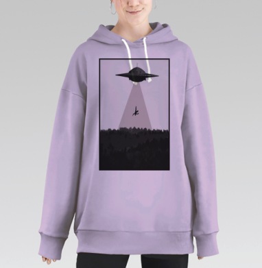 Инопланетное похищение, Hoodie Long Oversize Fiolet