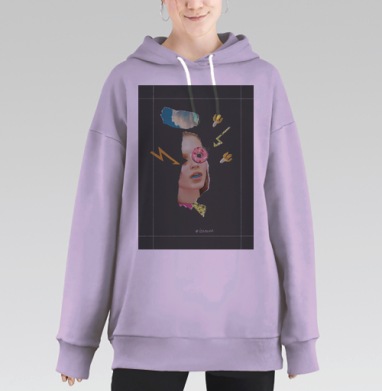 Изгазет, Hoodie Long Oversize Fiolet