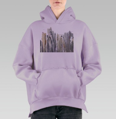 Копенгаген после Прованса, Hoodie Oversize Fiolet, утепленная