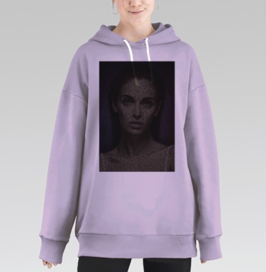Красота это..., Hoodie Long Oversize Fiolet