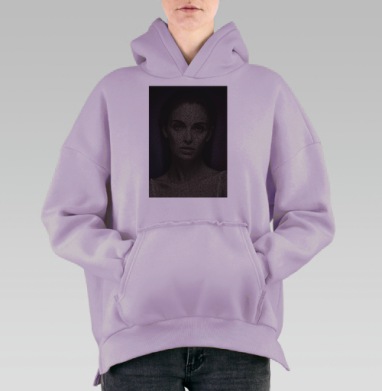 Красота это..., Hoodie Oversize Fiolet, утепленная