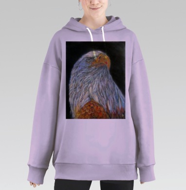 Крылатый хищник, Hoodie Long Oversize Fiolet