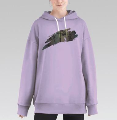 Кусочек леса, Hoodie Long Oversize Fiolet