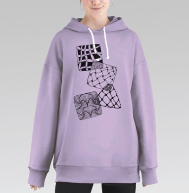 Лабиринт фантазий, Hoodie Long Oversize Fiolet